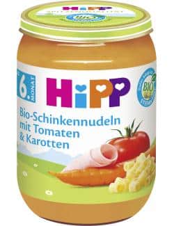 Hipp Bio-Schinkennudeln mit Tomaten & Karotten