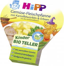 Hipp Gemüse-Fleischpfanne mit Kartoffelwürfeln & Erbsen