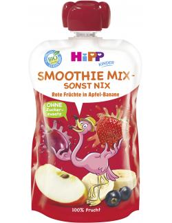 Hipp Smoothie Mix Quetschbeutel Rote Früchte in Apfel-Banane