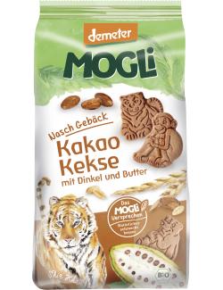 Mogli Demeter Naschgebäck Kakao Kekse mit Dinkel und Butter