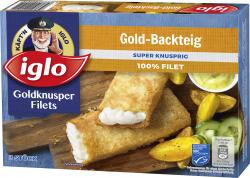 Iglo Goldknusper-Filets Gold-Backteig