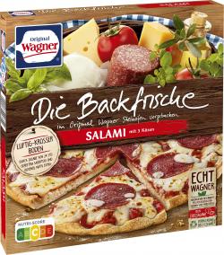 Wagner Die Backfrische Salami Pizza mit und feinen Kräutern