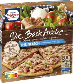 Wagner Die Backfrische Thunfisch Pizza mit Frühlingszwiebeln