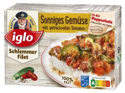 Iglo Schlemmer Filet Sonniges Gemüse mit getrockneten Tomaten