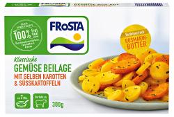 Frosta Gemüse Beilage mit gelben Karotten & Süsskartoffeln