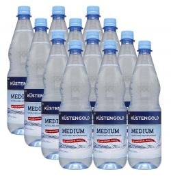Küstengold Mineralwasser Medium PET (Mehrweg)