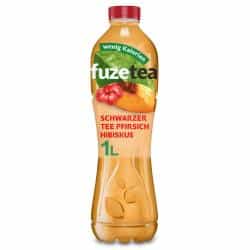 Fuze Tea Schwarzer Tee Pfirsich-Hibiskus (Einweg)