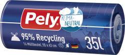 Pely Klimaneutralisierte Recycling Zugbandmüllbeutel 35 Liter