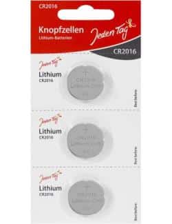 Jeden Tag Knopfzellen Lithium-Batterien CR2016