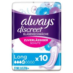 Always Discreet Inkontinenz-Einlagen Für Frauen Plus Long