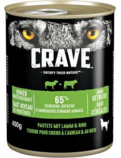 Crave Hund Adult Pastete mit Lamm & Rind