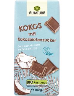 Alnatura Kokos mit Kokosblütenzucker Schokolade