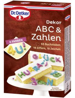 Dr. Oetker Dekor ABC & Zahlen