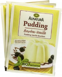 Alnatura Vanillepudding 3x40g