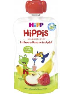 Hipp Hippis Erdbeere-Banane in Apfel