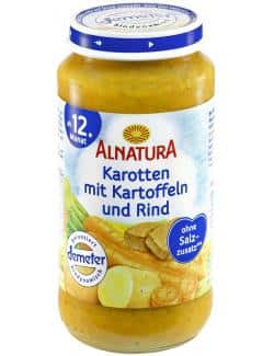 Alnatura Karotten mit Kartoffeln und Rindfleisch