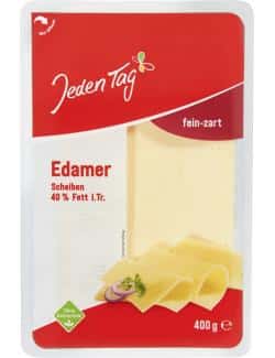 Jeden Tag Edamer Käsescheiben