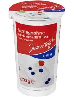 Jeden Tag Frische Schlagsahne 30%