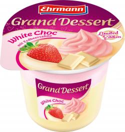 Ehrmann Grand Dessert White Choc mit Erdbeersahne