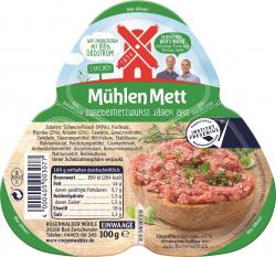 Rügenwalder Mühle Mühlen Mett Zwiebelmettwurst Jäger Art