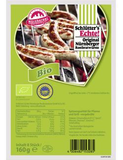 Schlütters Nürnb. Bio Rostbratwurst