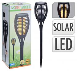 Pro Garden Solarfackel mit LED Flamme 78cm