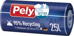 Pely Zugband-Müllbeutel 25 Liter 95% Recycling