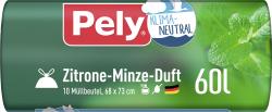 Pely Zugband-Müllbeutel 60 Liter Zitrone-Minze