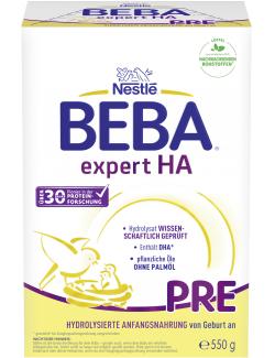 Nestlé Beba expert HA Pre von Geburt an