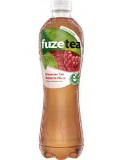 Fuze Tea Schwarzer Tee Himbeere Minze ohne Zucker (Einweg)