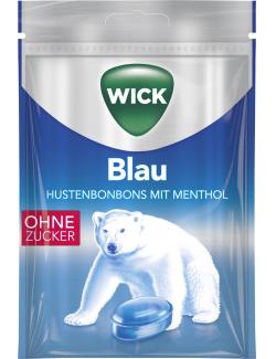 Wick Blau Hustenbonbons mit Menthol ohne Zucker