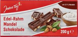 Jeden Tag Edel-Rahm Mandel Schokolade