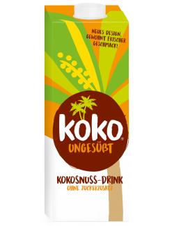 Koko ungesüßt Kokosnuss-Drink pflanzliche Milchalternative