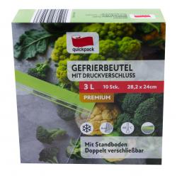 Quickpack Gefrierbeutel mit Druckverschluss 3 Liter (10 St.)