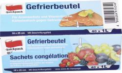 Quickpack Gefrierbeutel 1 Liter (40 St.)