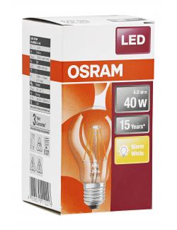 Osram LED Star Classic 4W E27 klar warmweiss