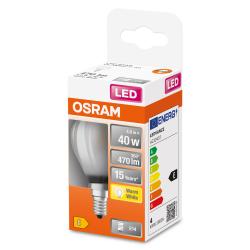 Osram LED Star Classic P40 Retrofit 4W E14 matt warmweiß