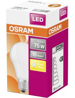 Osram LED Star Classic A75 10W E27 warmweiß