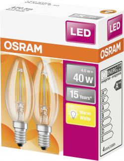 Osram LED Star Classic B40 4W E14 warmweiß
