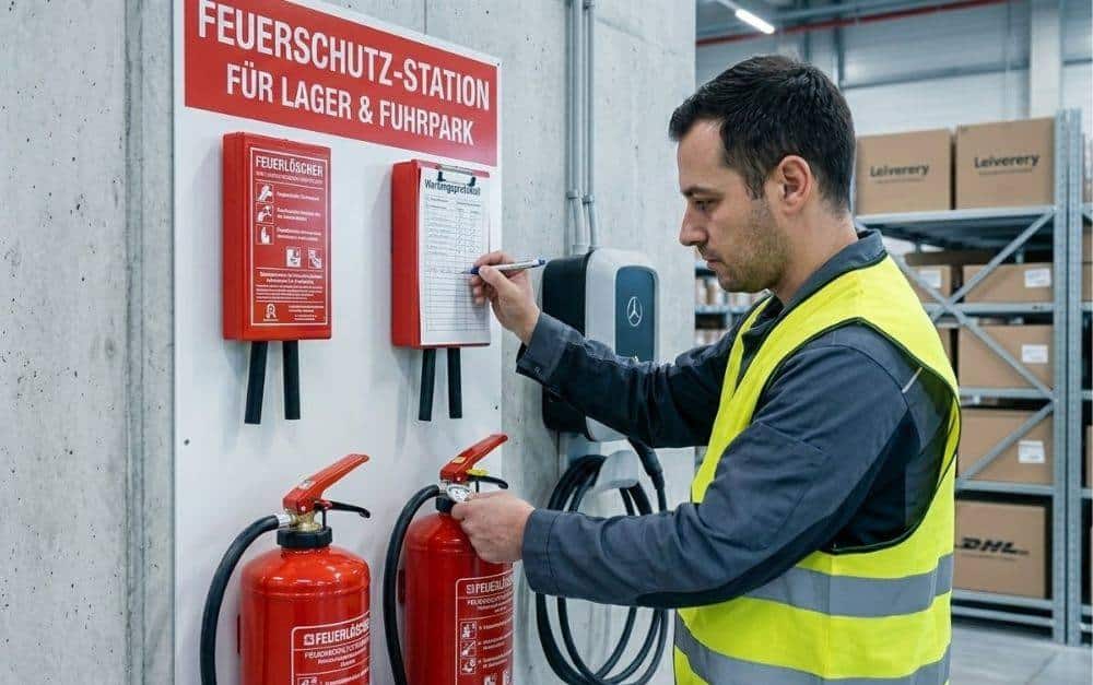 Sicherheit im Lieferbetrieb: Brandschutzstrategien für Lager, Fuhrpark und Mitarbeiter