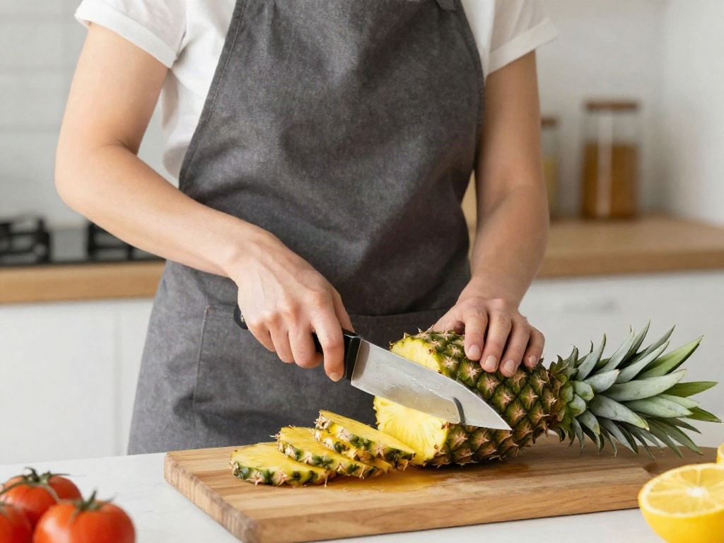 Ananas schneiden