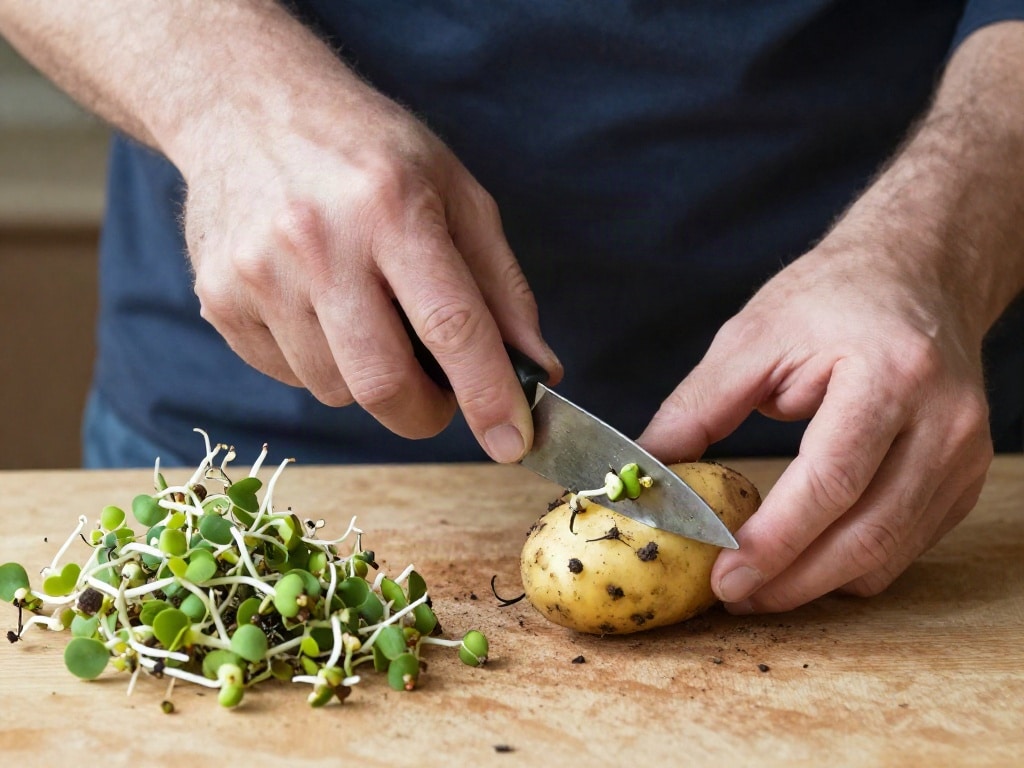 Kartoffeln mit Keimen