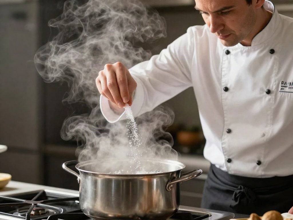 Pasta Wasser salzen